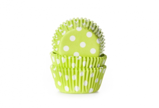 MINI baking cup stip lime 35x23 mm