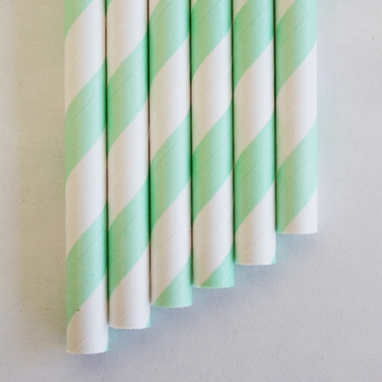 Outlet paper straws mint