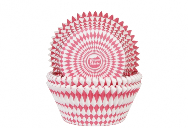 OUTLET baking cups Harlequino rood