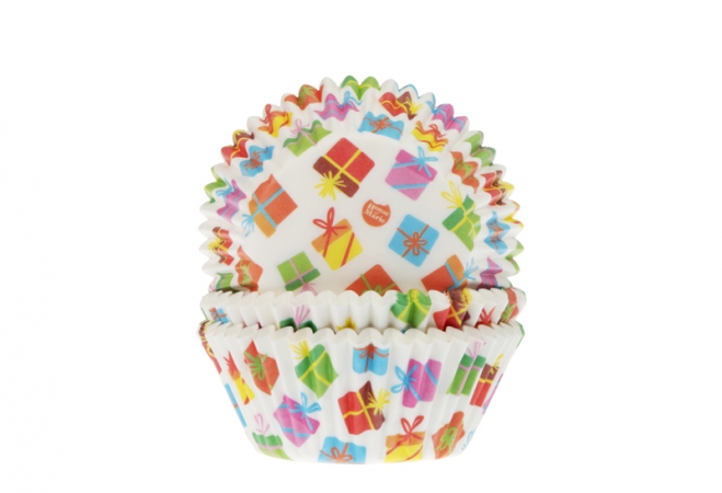 Baking cups Presents 50x33mm 