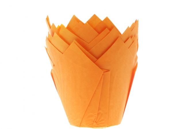 Muffin tulip cups orange