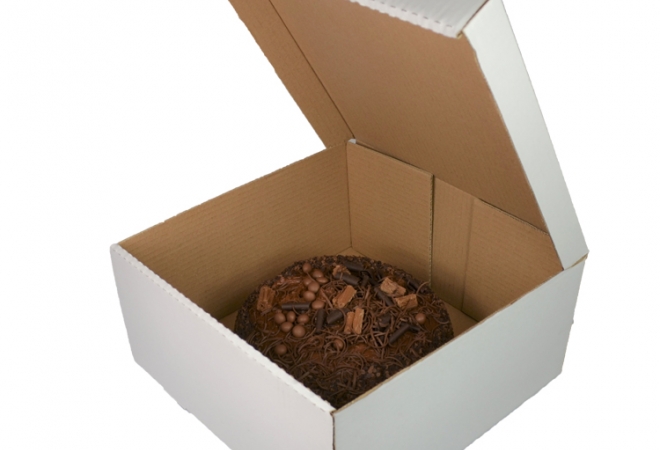 Corrugated cake box 25x25x15