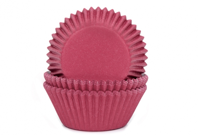 Baking cups Wijn rood