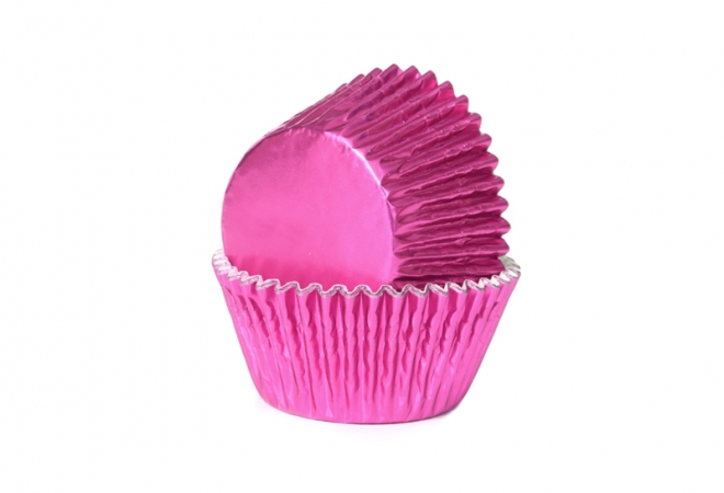 bulk mini baking cups folie roze 33x20mm
