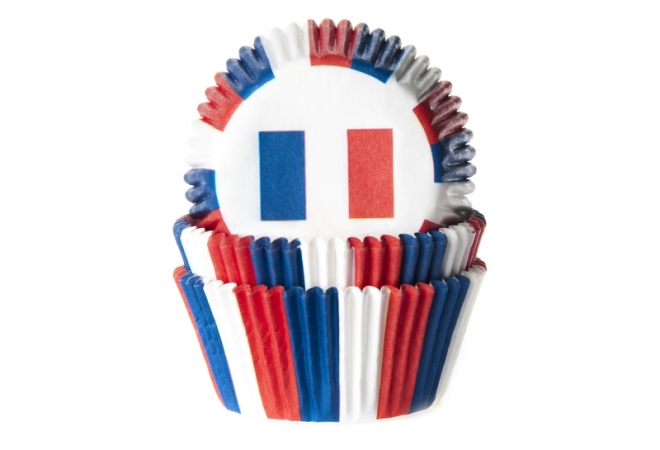 Baking cup vlag Frankrijk 50x33 mm