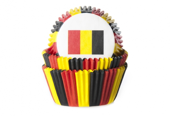 Baking cup vlag België 50x33 mm