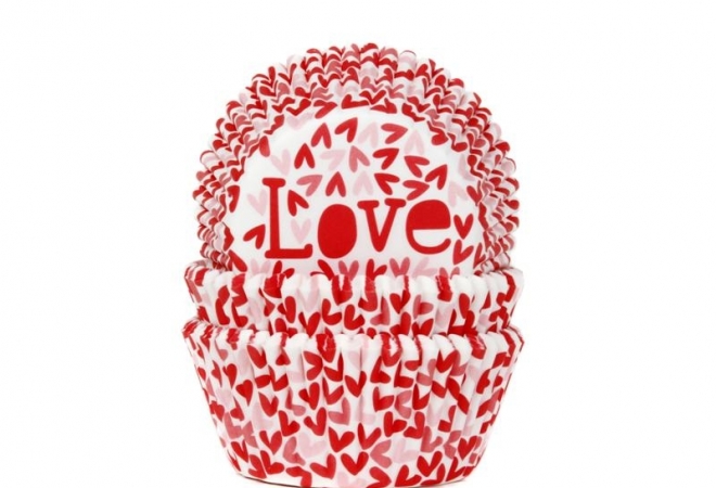 Baking cup LOVE 50x33 mm