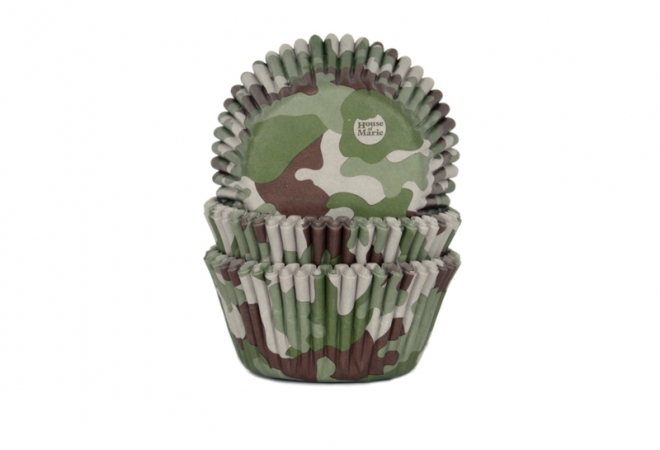 baking cups Camouflage 50x33mm