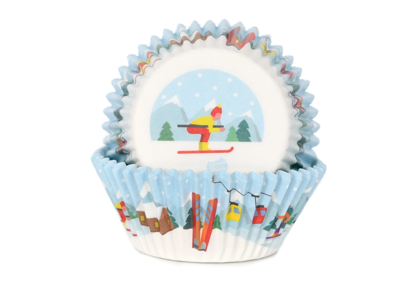 baking cups Ski 50x32.5mm