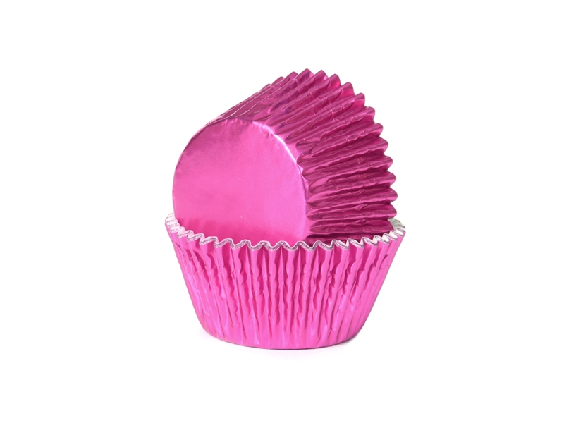 bulk mini baking cups folie roze 35x20mm