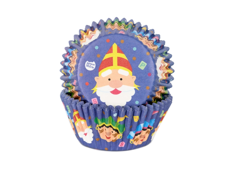 Baking cup Sint en Piet 50x33 mm